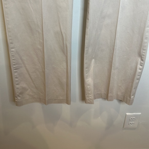 TALBOTS MODERN FIT FLAT FRONT CHINOS WIDE LEG TROUSER SIZE 12 - Picture 5 of 9